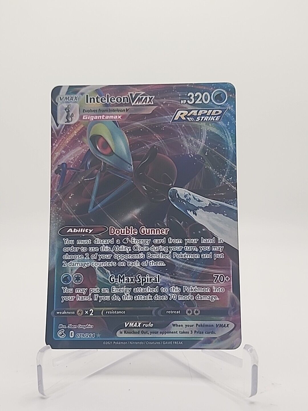 Inteleon VMAX 79/264 Pokémon TGC Fusion Strike