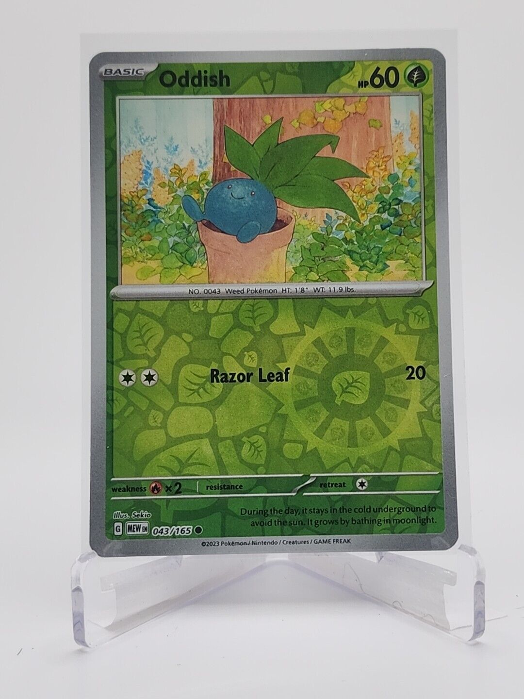 43/165 Oddish [Reverse Holo]  Pokémon TGC Scarlet & Violet - 151