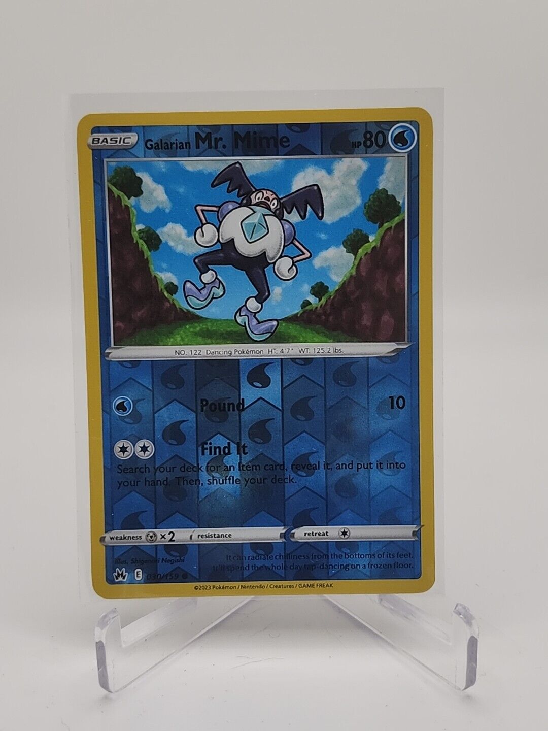 Galarian Mr. Mime [Reverse Holo] 30/159 Pokémon TGC Crown Zenith