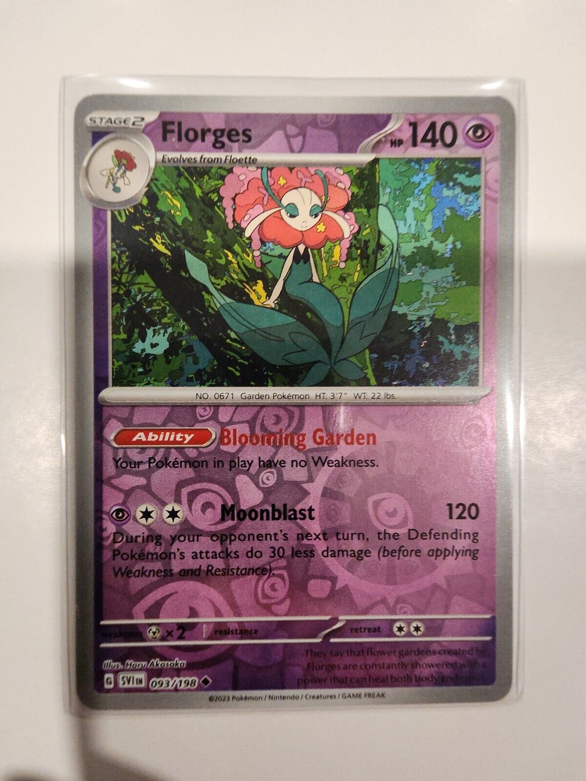 Florges [Reverse Holo] 93/198 Pokémon TGC Scarlet & Violet