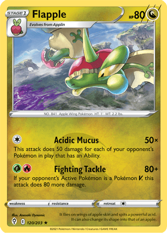 Appletun  121/203 Pokémon TCG Evolving Skies