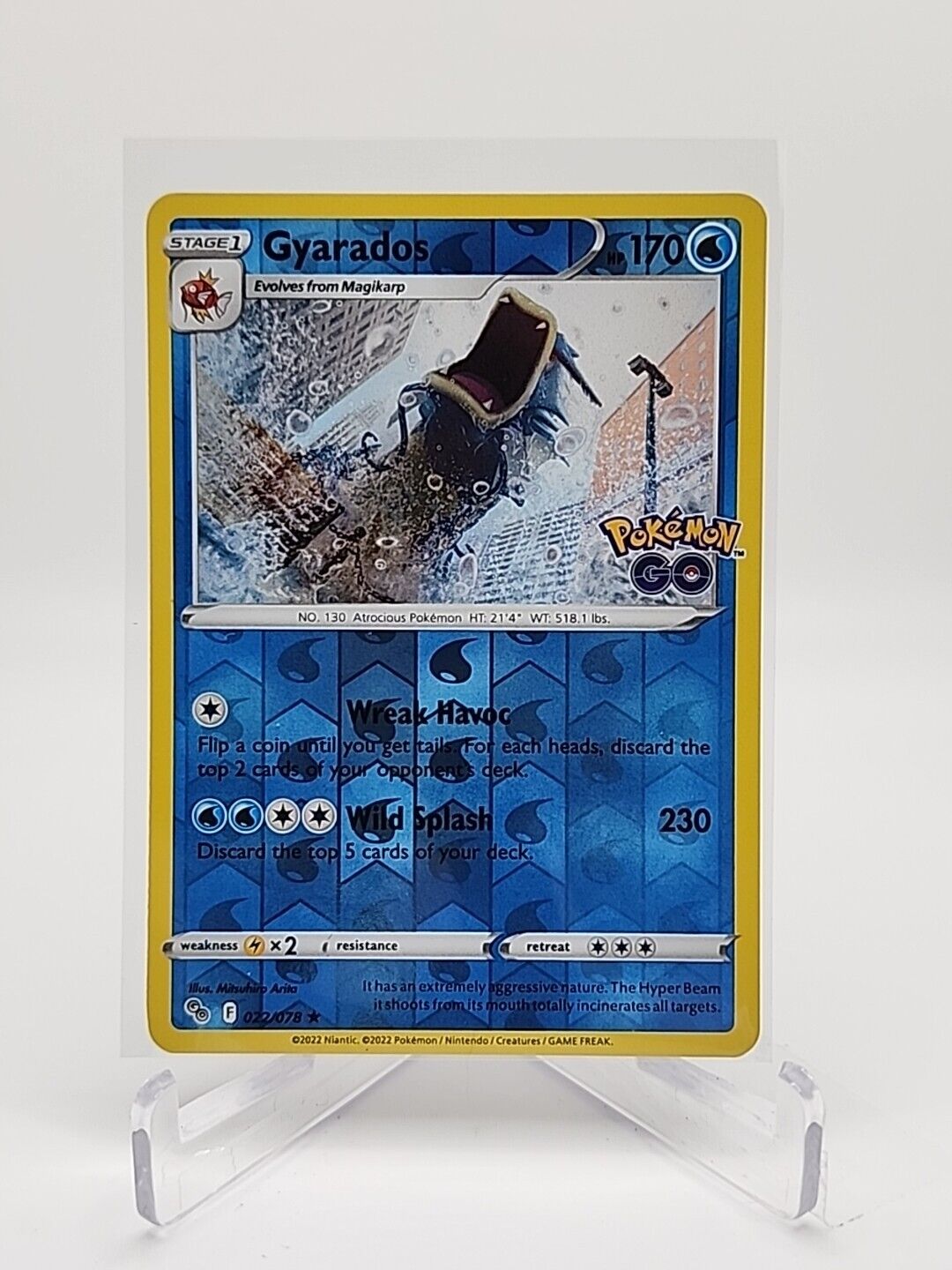 Gyarados [Reverse Holo]  22/78 Pokémon TCG Pokemon Go