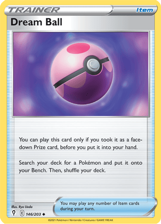 Dream Ball  146/203 Pokémon TCG Evolving Skies