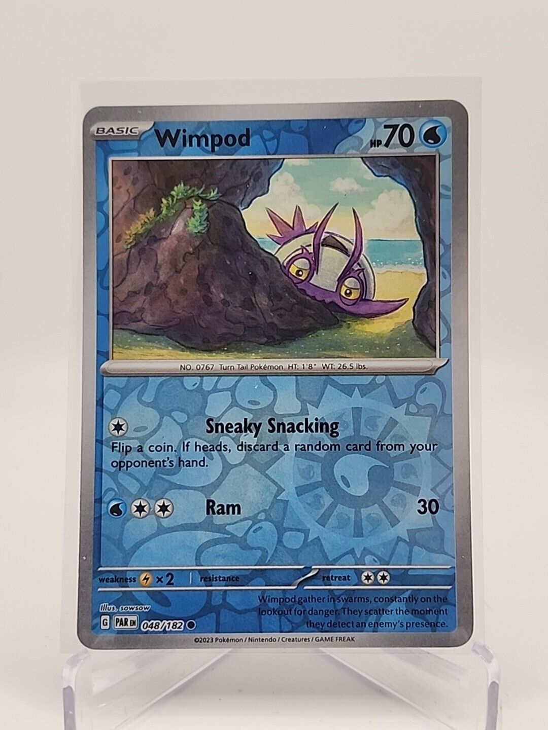 Wimpod [Reverse Holo]  48/182 Pokémon TCG Paradox Rift