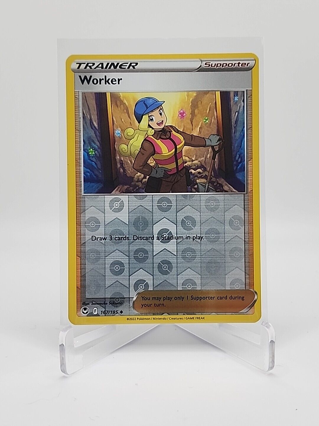 Worker [Reverse Holo]  167/195 Pokémon TCG Silver Tempest