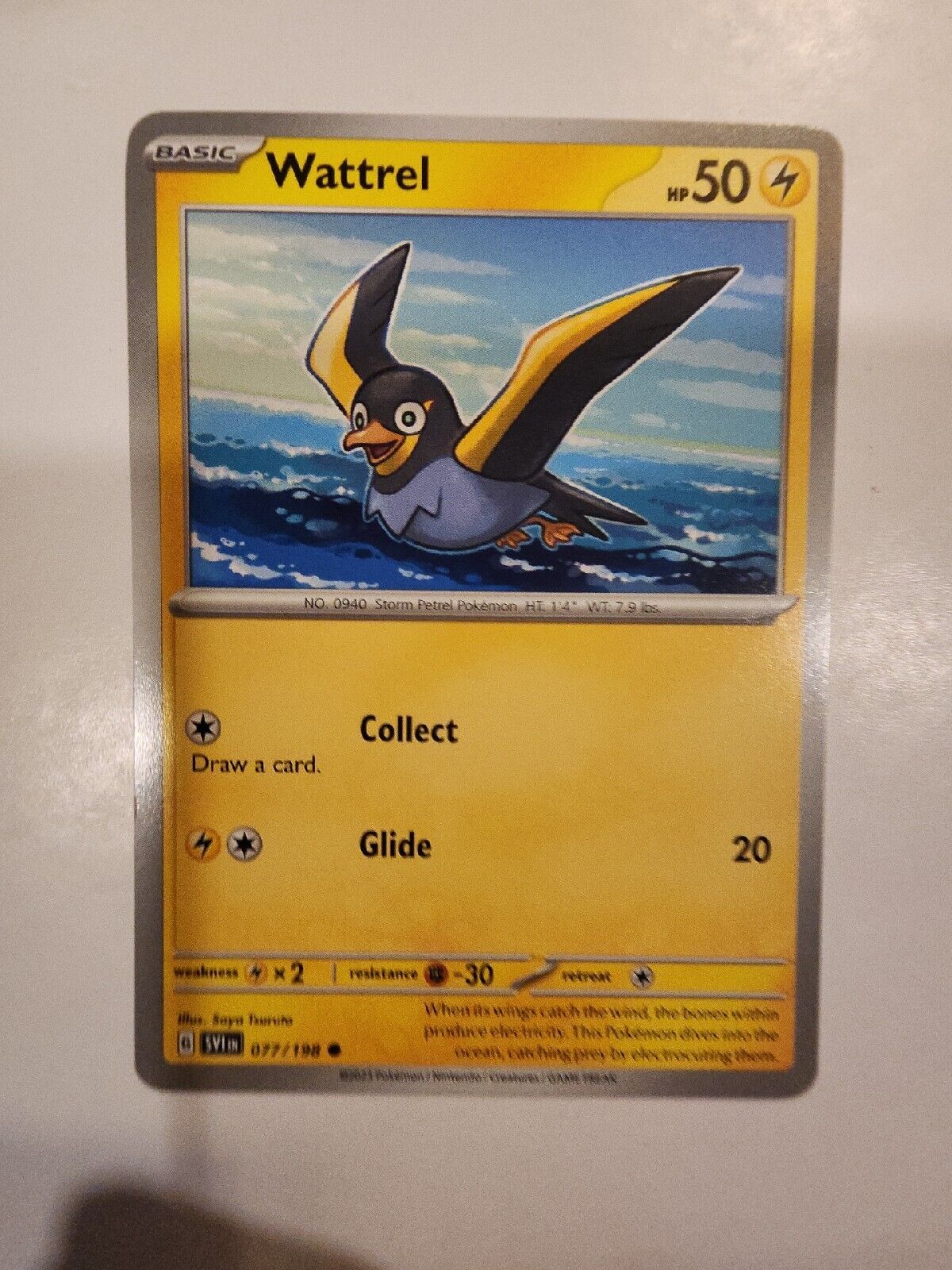 Wattrel 77/198 Pokémon TGC Scarlet & Violet