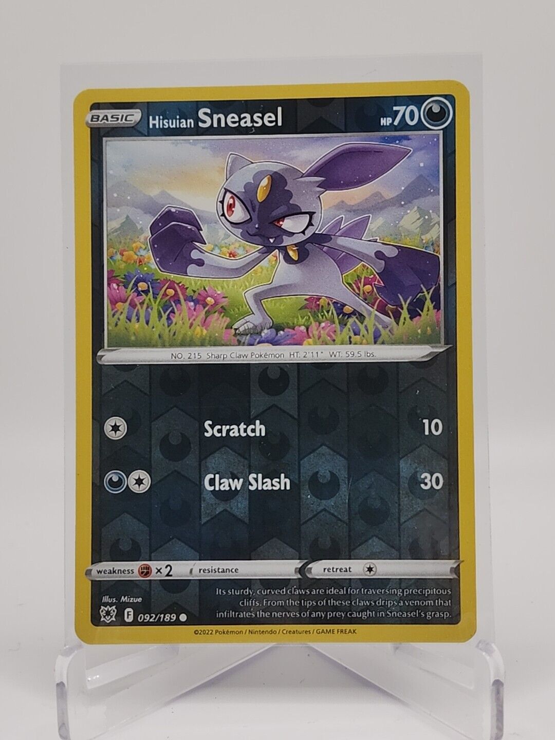 Hisuian Sneasel [Reverse Holo]  92/189 Pokémon TCG Astral Radiance