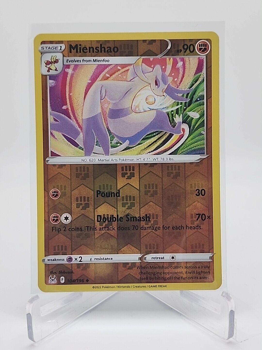 Mienshao [Reverse Holo]  104/196 Pokémon TCG Lost Origin