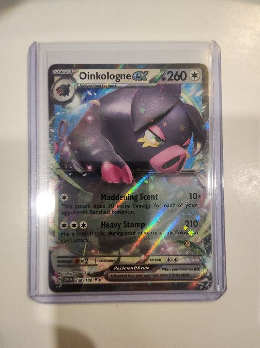 Pokémon Oinkalogne EX Scarlet & Violet Base Set 158/198 Regular Double Rare MINT