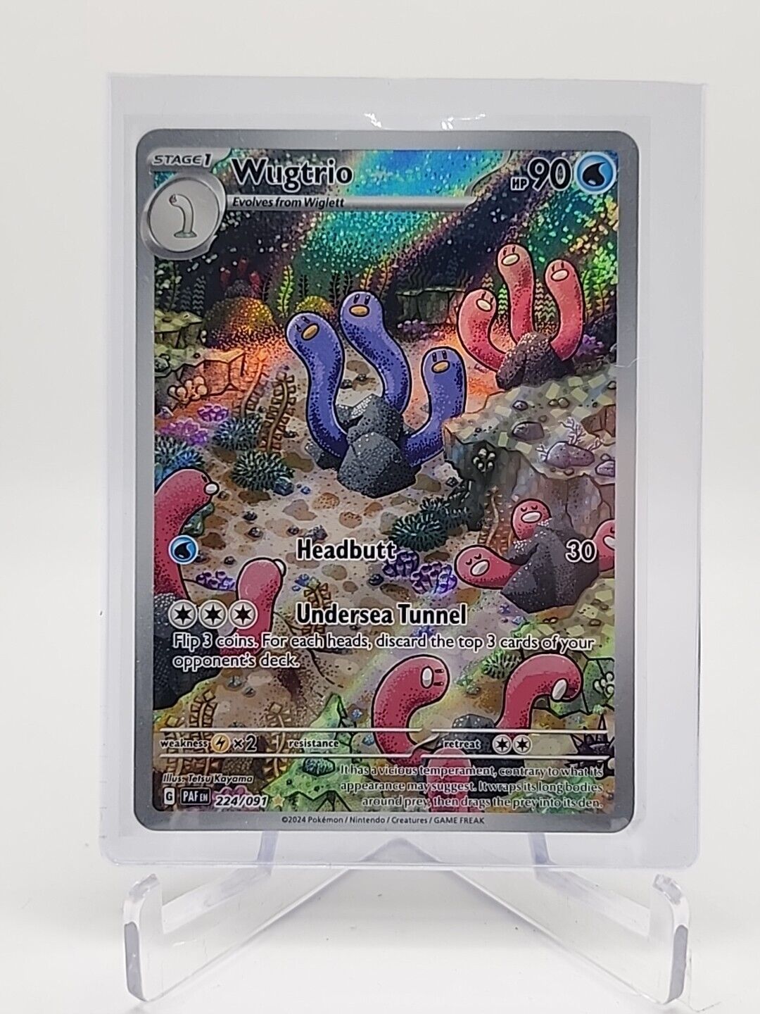 Wugtrio  224/91 Pokémon TCG Paldean Fates