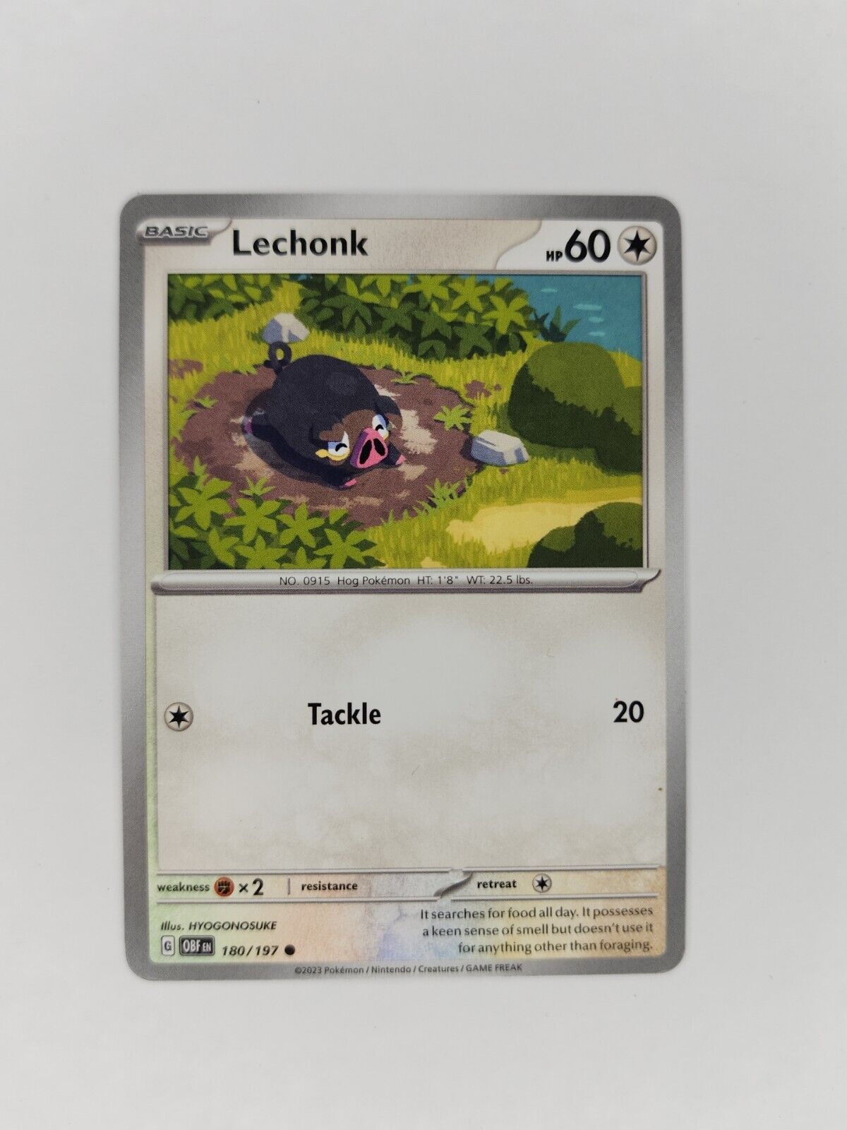 Lechonk 180/197 Pokémon TGC Obsidian Flames