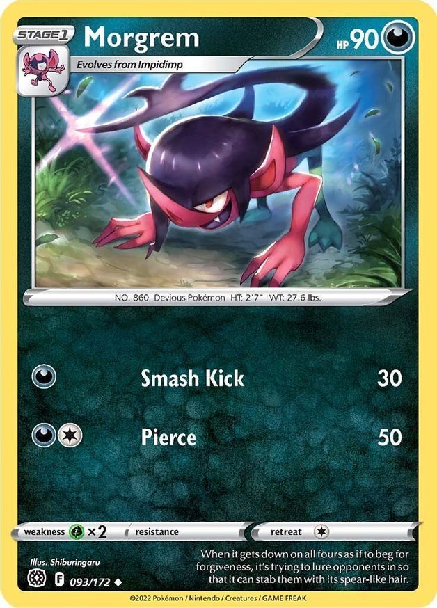 Morgrem  93/172 Pokémon TCG Brilliant Stars