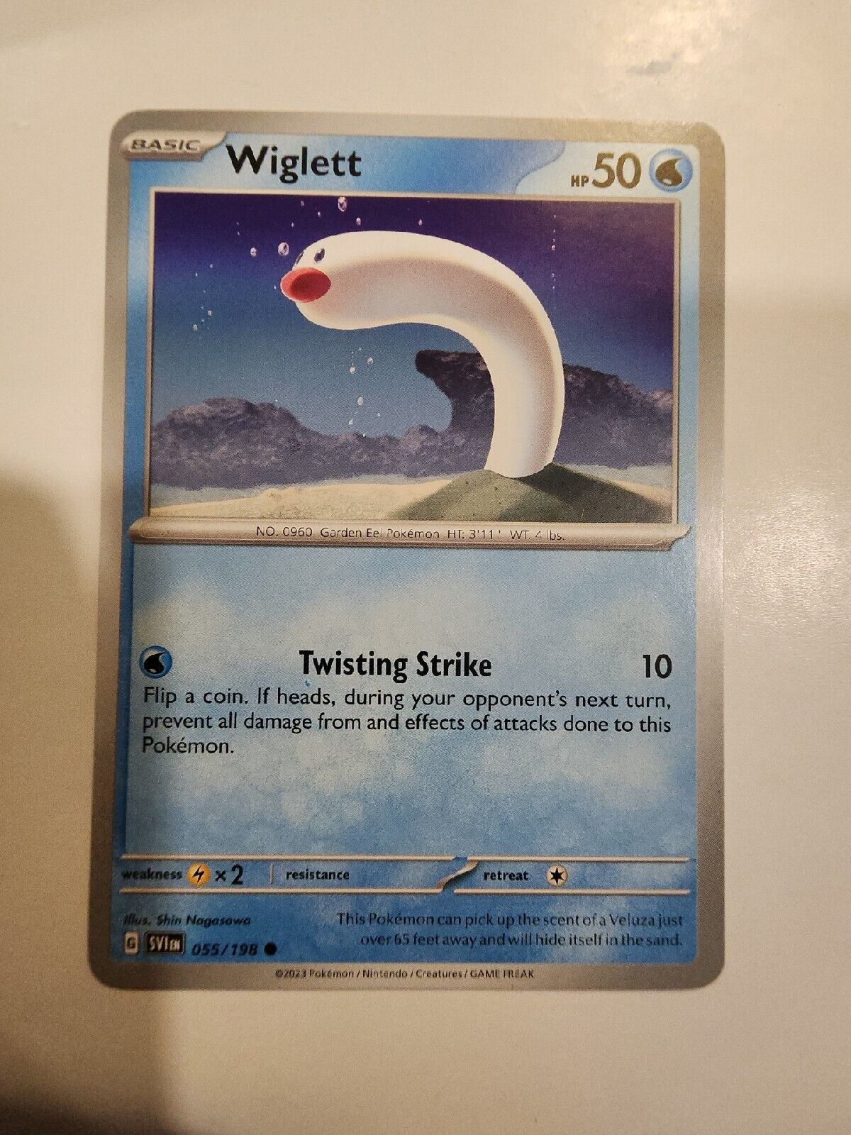 Wiglett 55/198 Pokémon TGC Scarlet & Violet