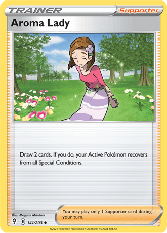 Aroma Lady  141/203 Pokémon TCG Evolving Skies