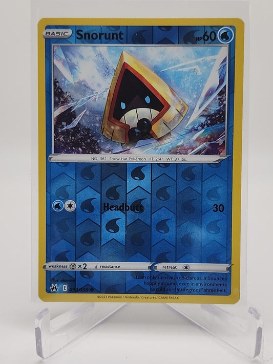 Snorunt [Reverse Holo]  34/159 Pokémon TCG Crown Zenith