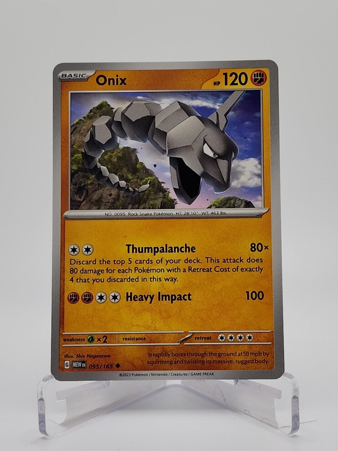 95/165 Onix  Pokémon TGC Scarlet & Violet - 151