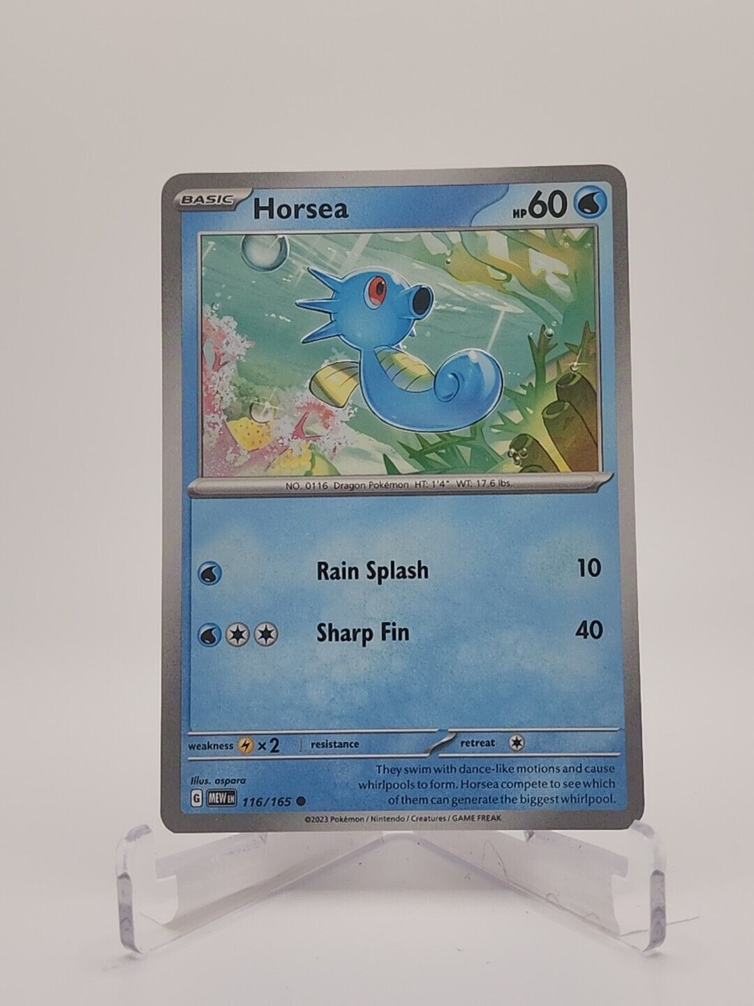 116/165 Horsea  Pokémon TGC Scarlet & Violet - 151