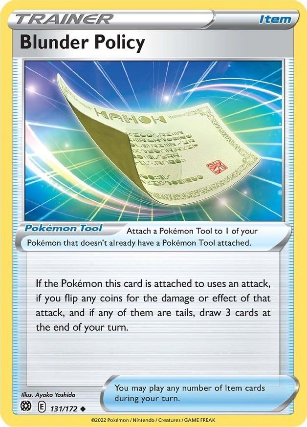 Blunder Policy  131/172 Pokémon TCG Brilliant Stars