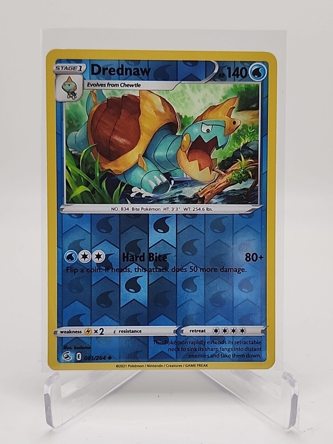 Drednaw [Reverse Holo]  81/264 Pokémon TCG Fusion Strike