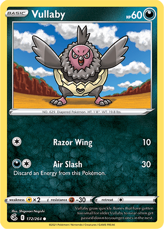 Vullaby  172/264 Pokémon TCG Fusion Strike