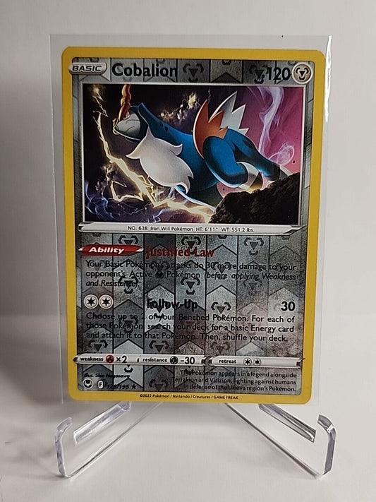 Cobalion [Reverse Holo] 126/195 Pokémon Cards Silver Tempest