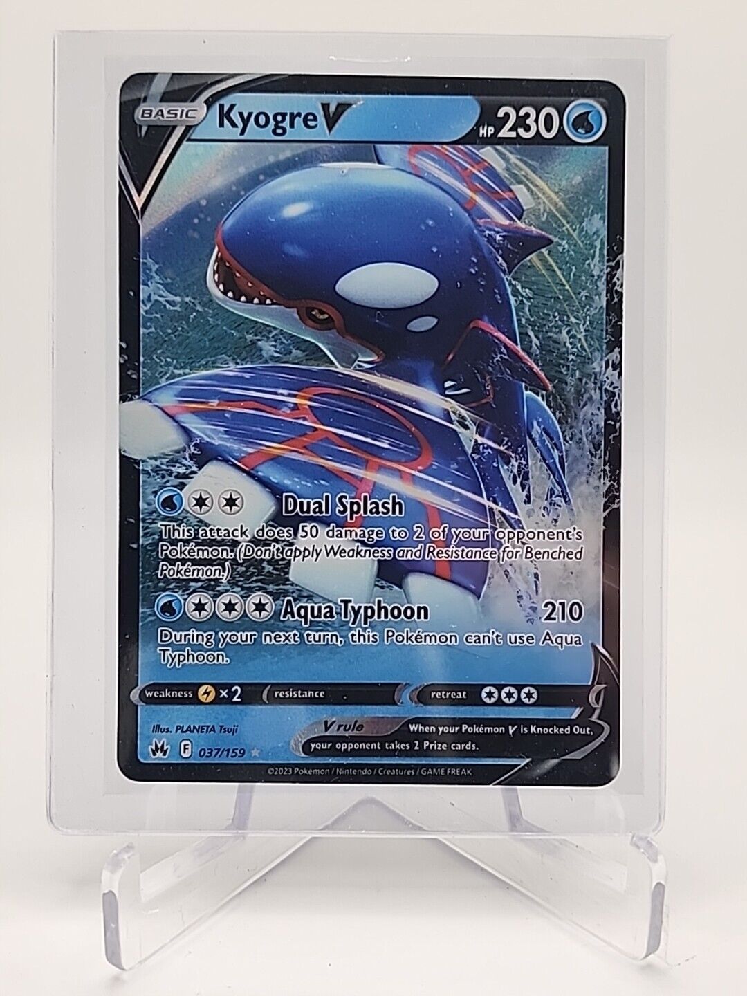 Kyogre V  37/159 Pokémon TCG Crown Zenith