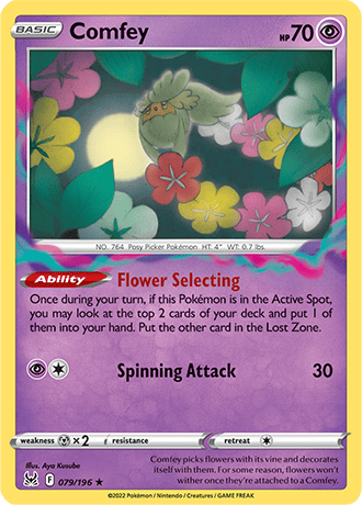 Comfey  79/196 Pokémon TCG Lost Origin