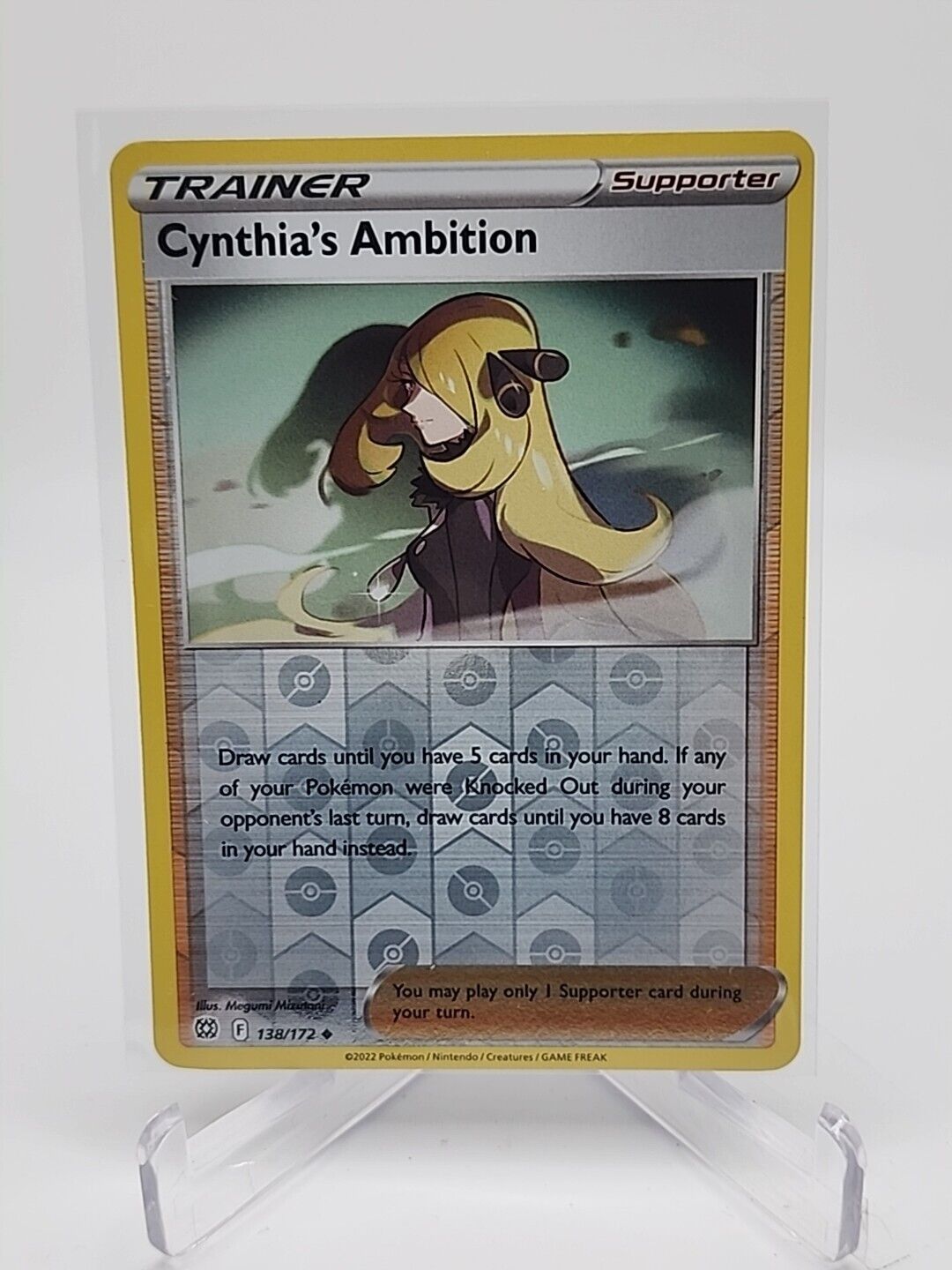 Cynthia's Ambition [Reverse Holo]  138/172 Pokémon TCG Brilliant Stars