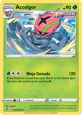 Accelgor  14/264 Pokémon TCG Fusion Strike