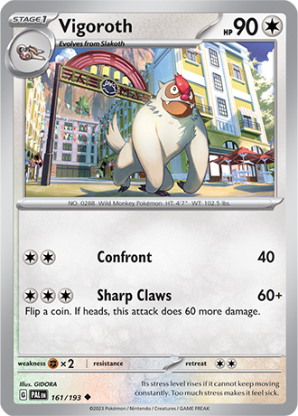 Vigoroth  161/193 Pokémon TCG Paldea Evolved