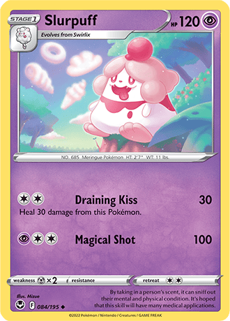 Slurpuff  84/195 Pokémon TCG Silver Tempest