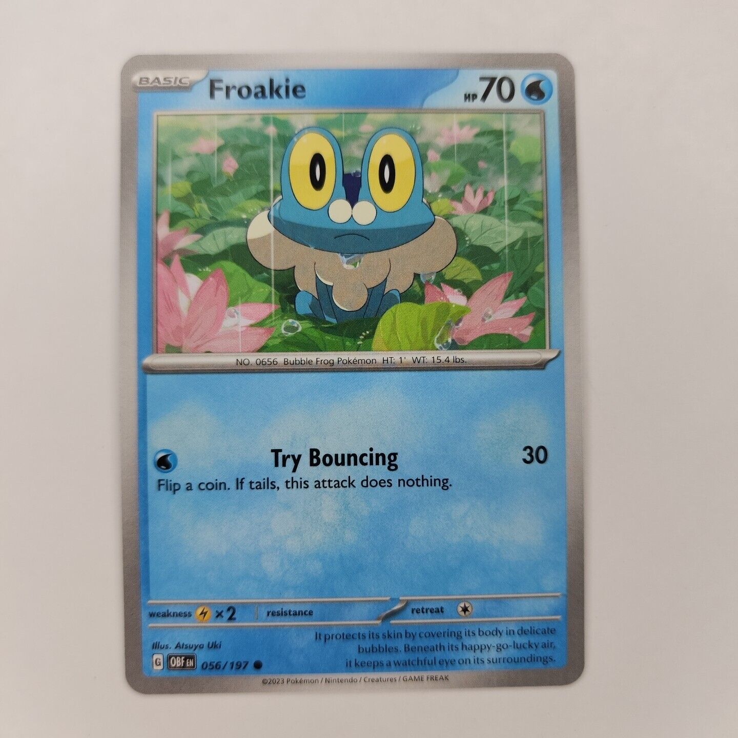 Froakie 56/197 Pokémon TGC Obsidian Flames