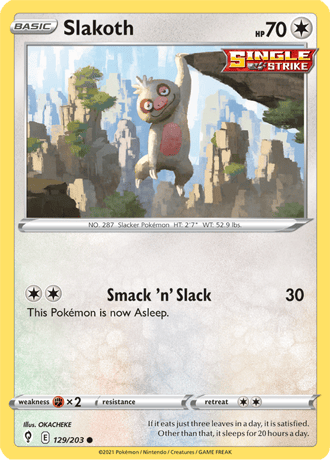 Vigoroth  130/203 Pokémon TCG Evolving Skies