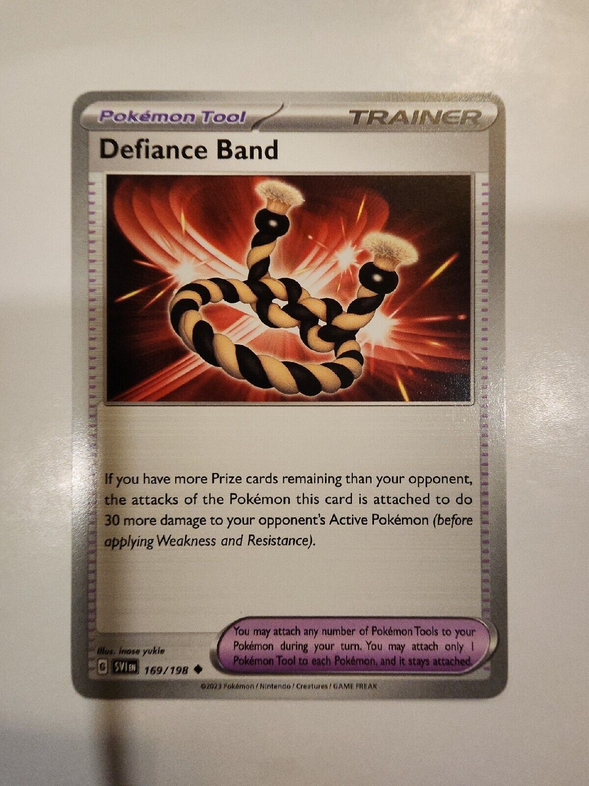 Defiance Band 169/198 Pokémon TGC Scarlet & Violet