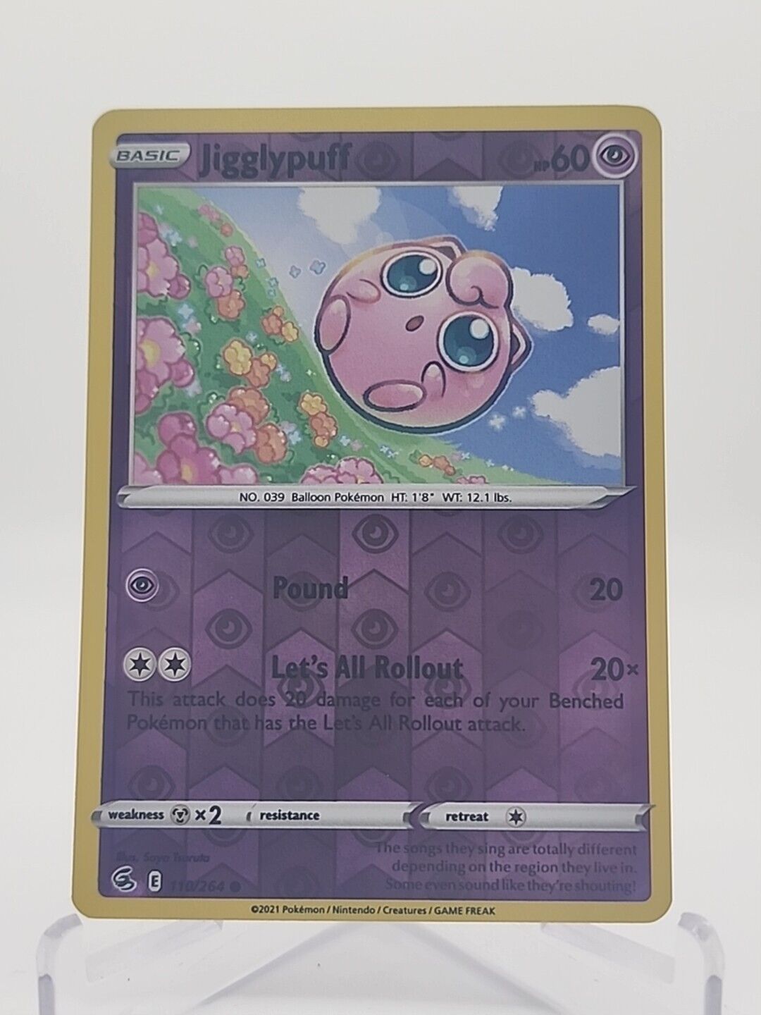 Jigglypuff [Reverse Holo] 110/264 Pokémon TGC Fusion Strike