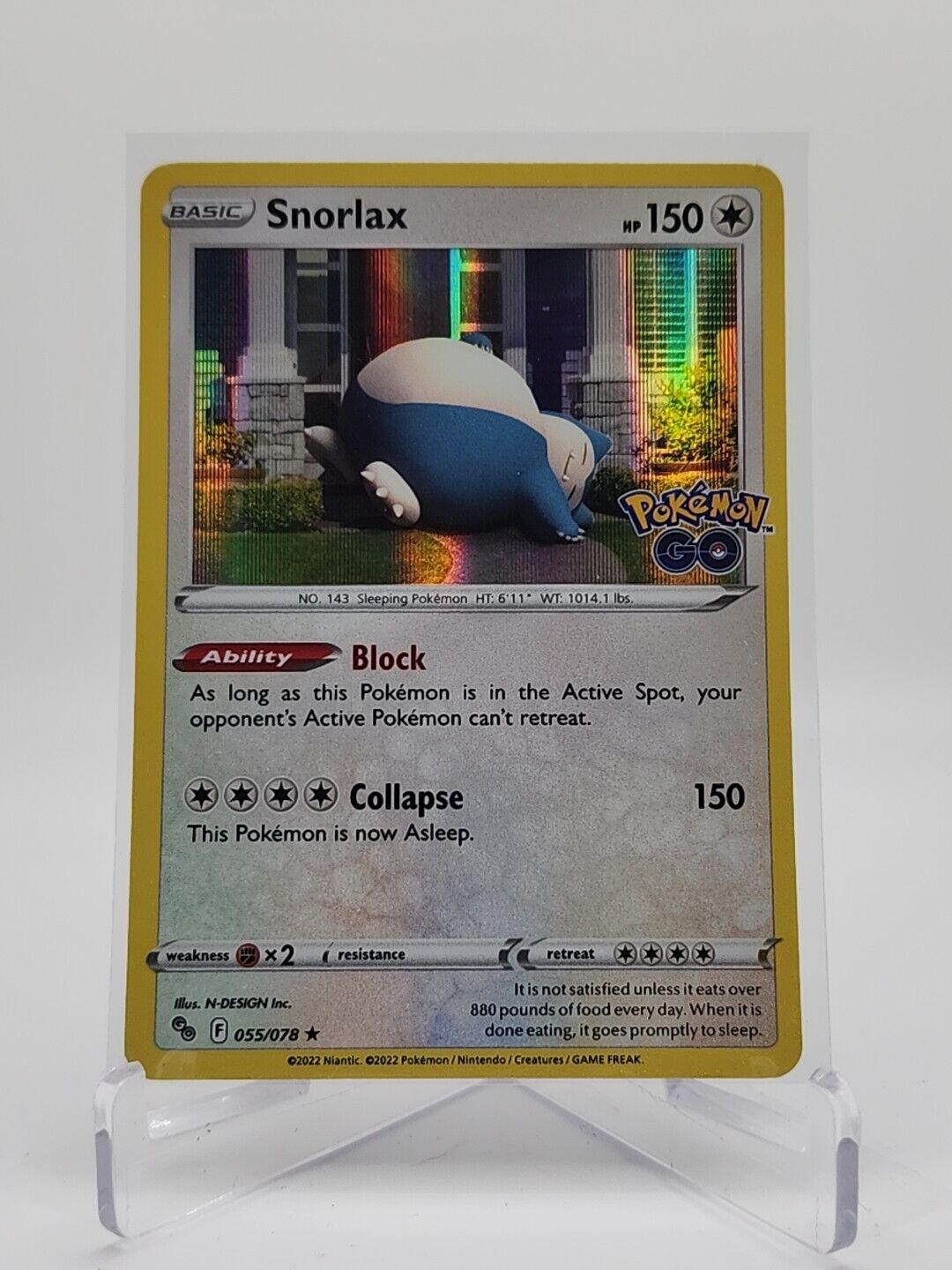 Snorlax [Holo] 55/78 Pokémon TGC Pokemon Go