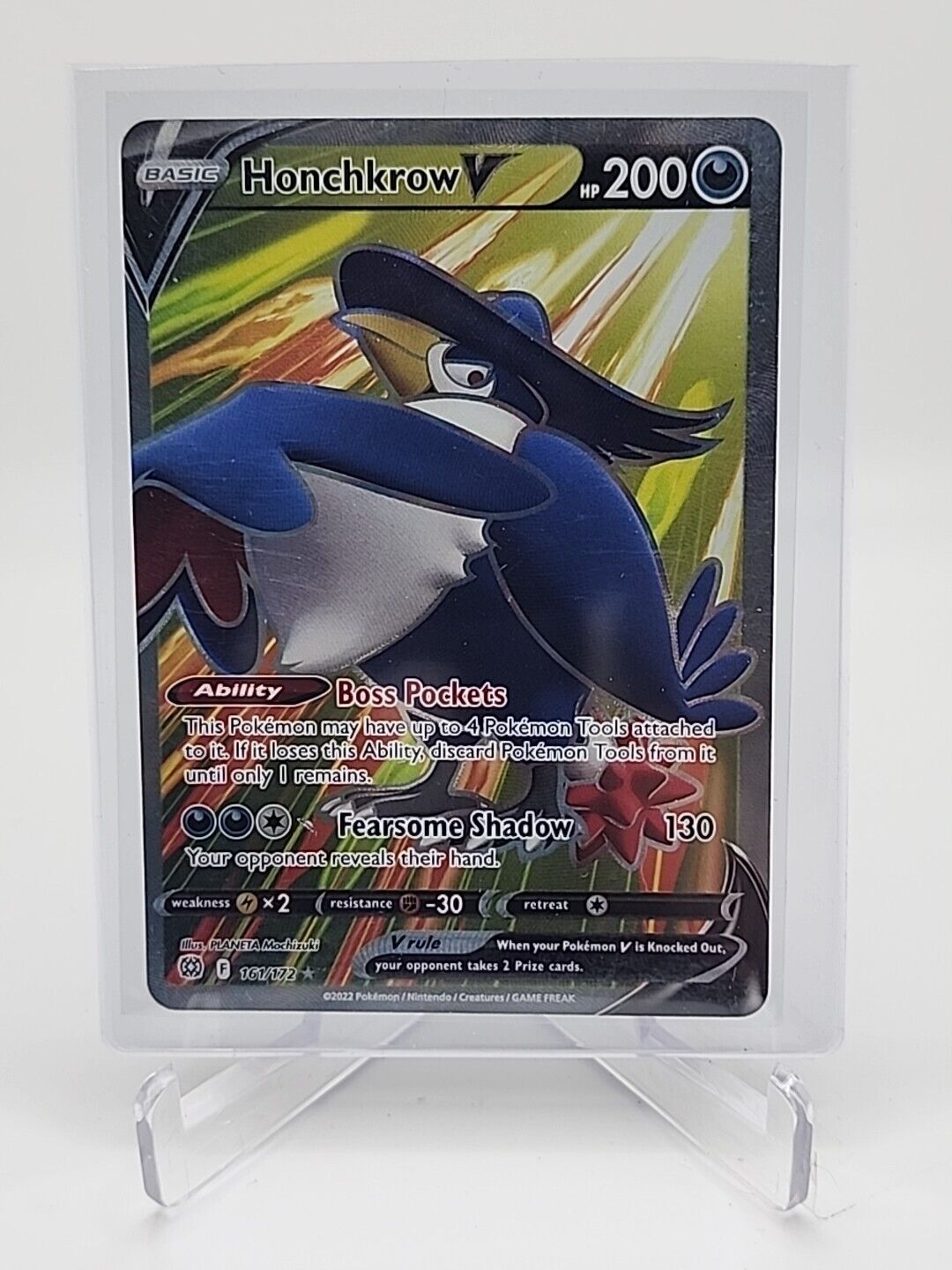 Honchkrow V  161/172 Pokémon TCG Brilliant Stars