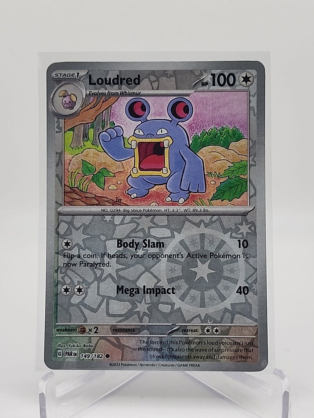 Loudred [Reverse Holo]  149/182 Pokémon TCG Paradox Rift