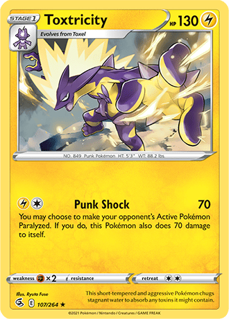 Toxtricity  107/264 Pokémon TCG Fusion Strike