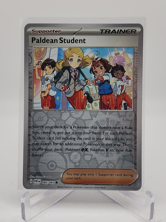 Paldean Student [Reverse Holo]  85/91 Pokémon TCG Paldean Fates