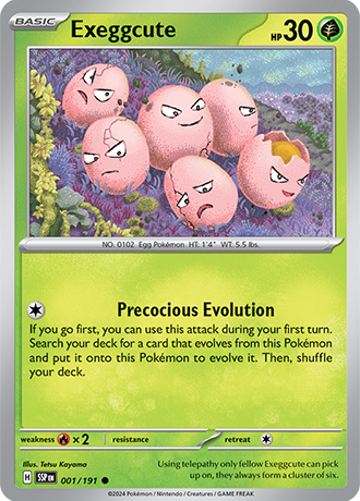 Exeggcute 1/191 Pokémon TCG Surging Sparks
