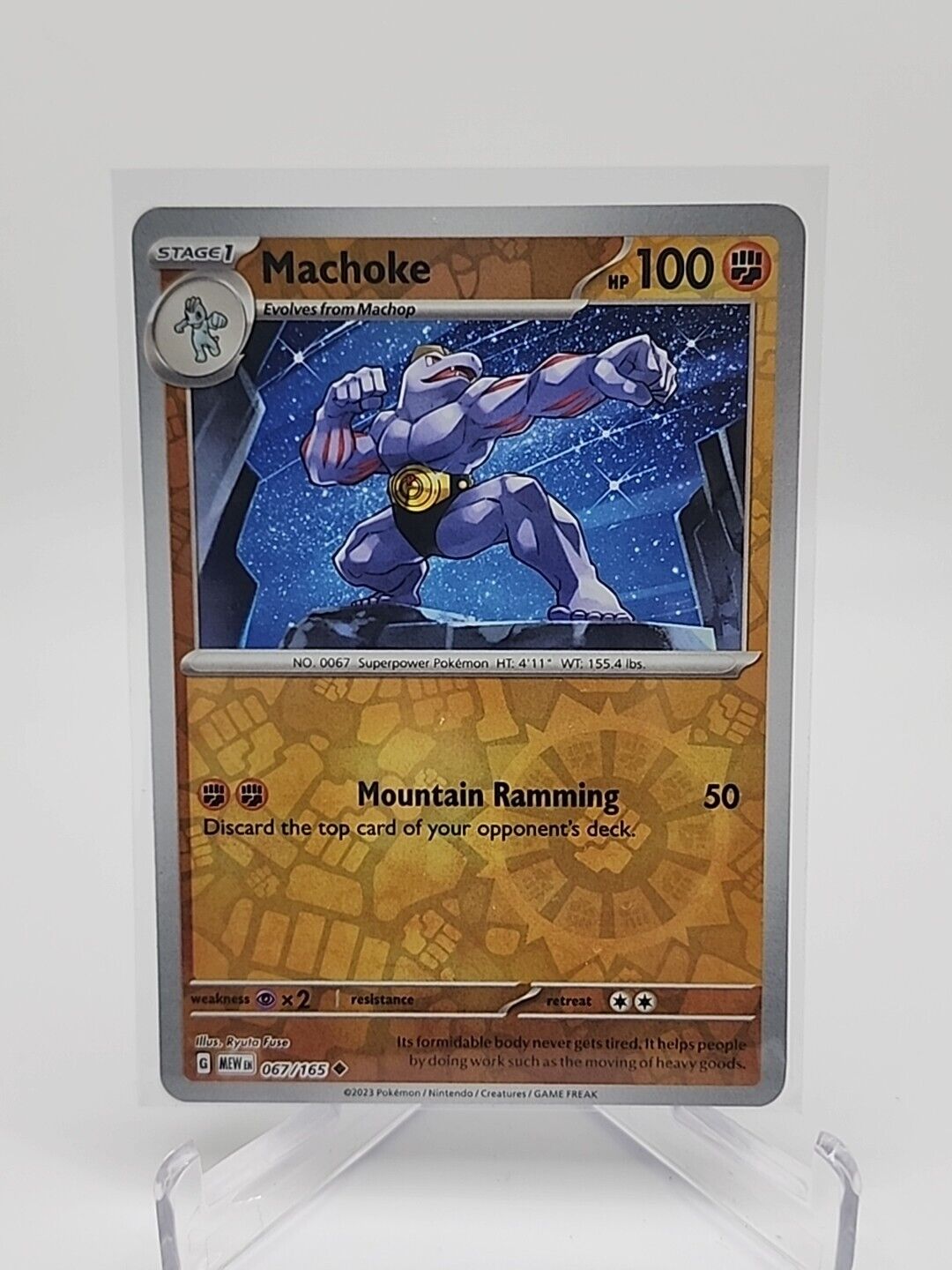 67/165 Machoke [Reverse Holo] Pokémon TCG Scarlet & Violet - 151