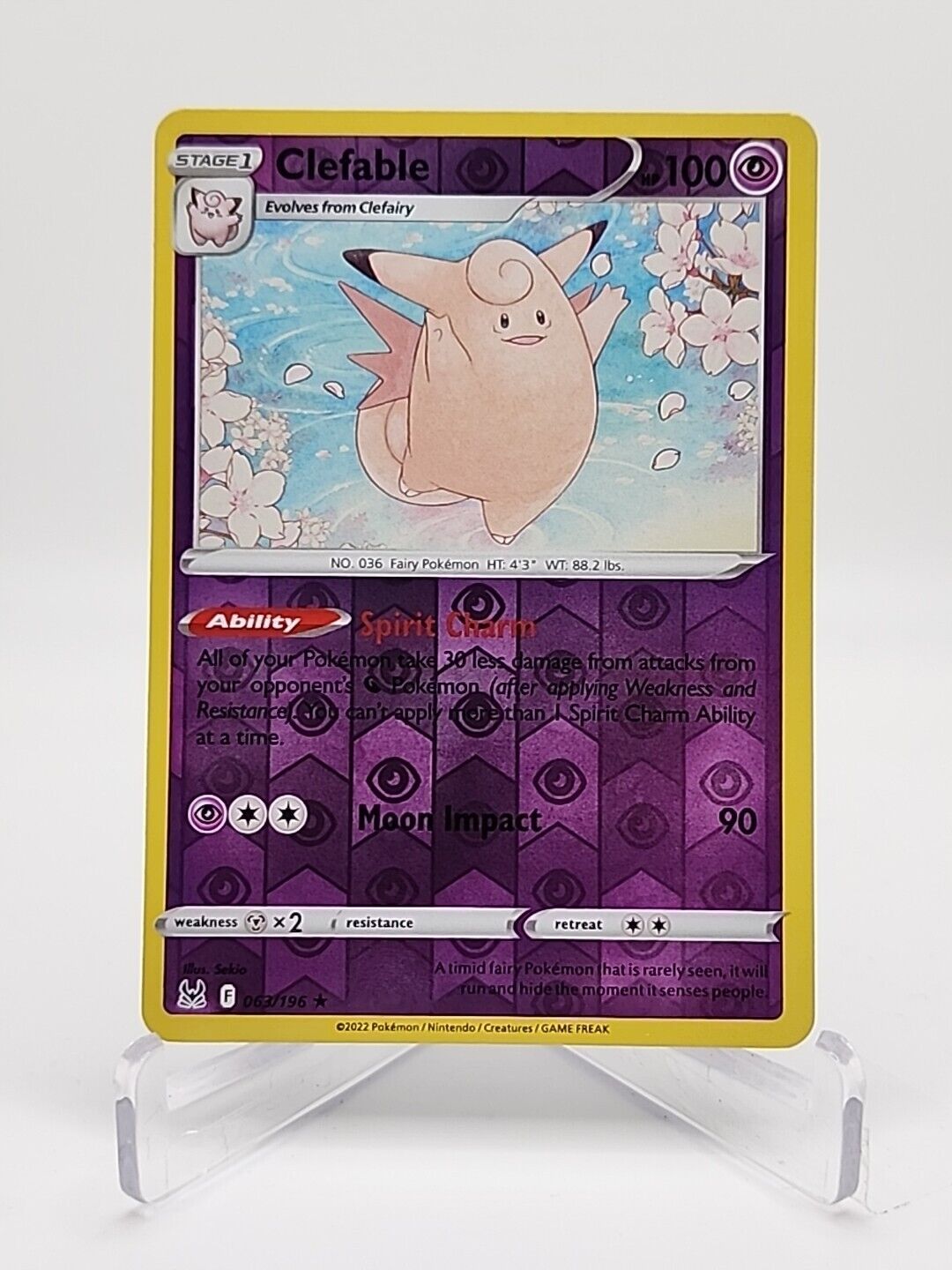 Clefable [Reverse Holo]  63/196 Pokémon TCG Lost Origin