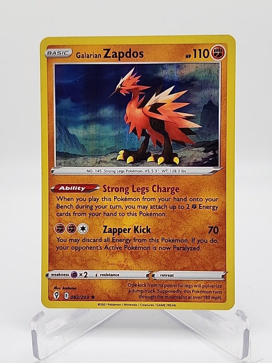 Galarian Zapdos [Holo]  82/203 Pokémon TCG Evolving Skies