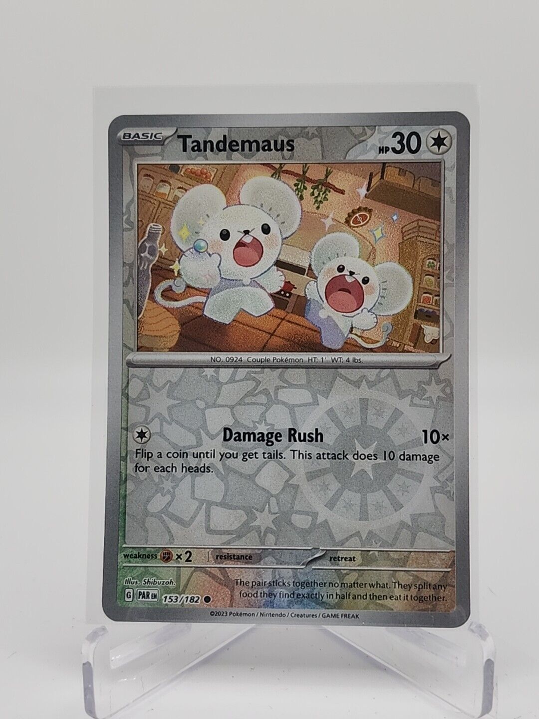 Tandemaus [Reverse Holo]  153/182 Pokémon TCG Paradox Rift