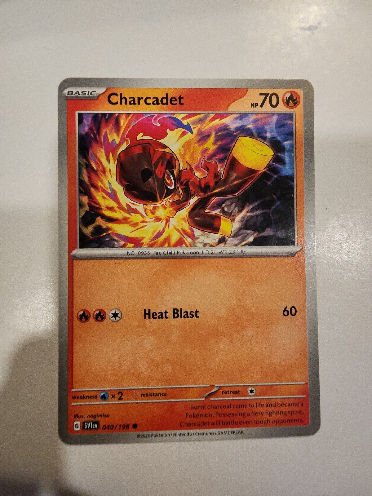 Charcadet 40/198 Pokémon TGC Scarlet & Violet