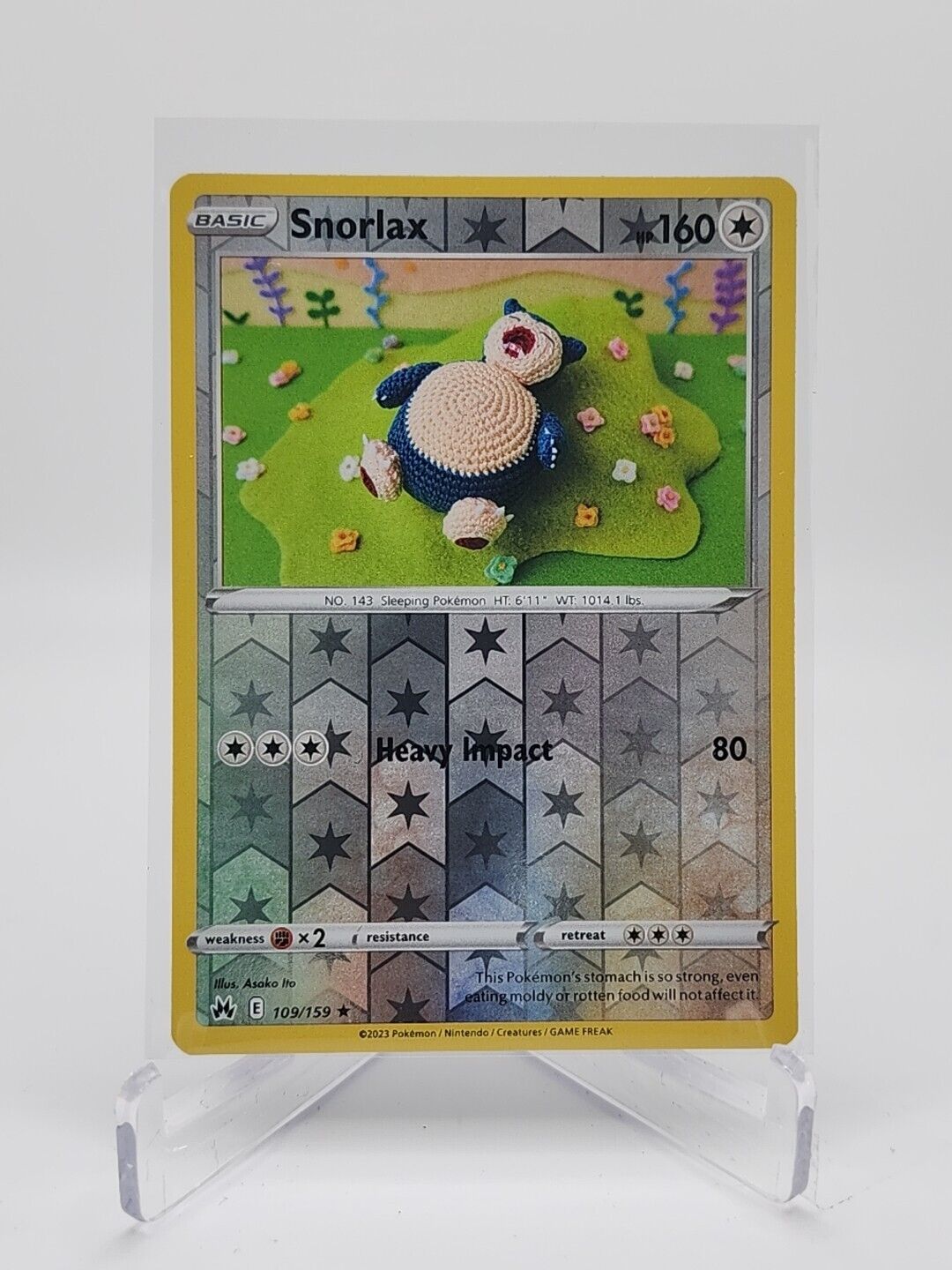 Snorlax [Reverse Holo]  109/159 Pokémon TCG Crown Zenith