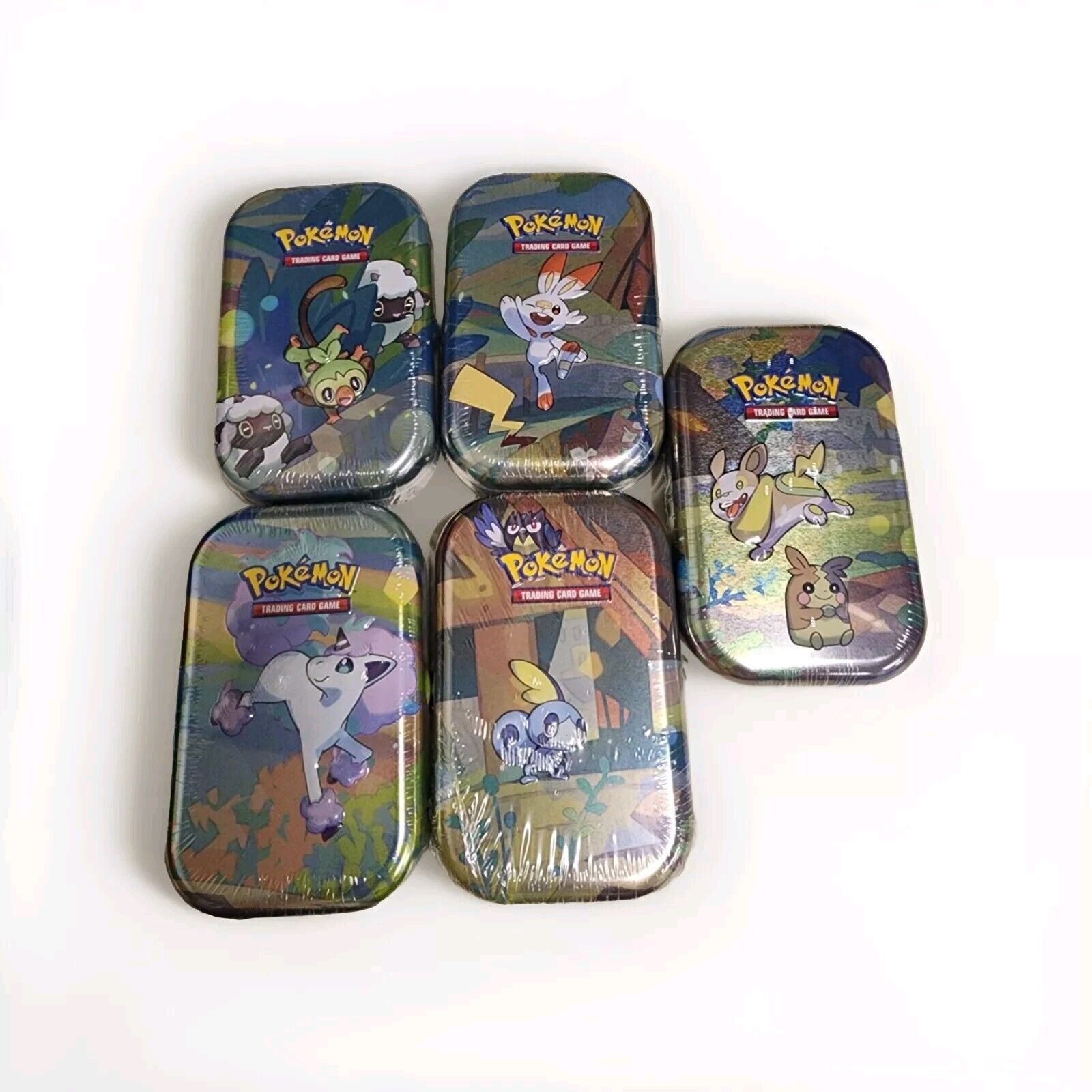 Pokémon TCG: Galar Pals Factory Sealed Mini Tins C23 Lot Of 5