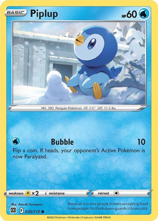 Piplup  35/172 Pokémon TCG Brilliant Stars