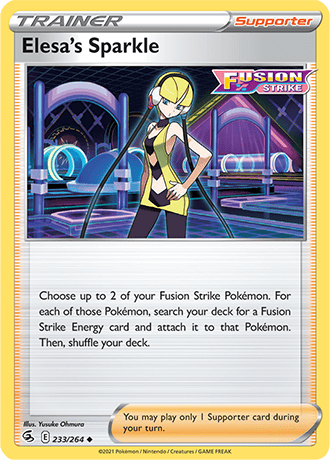 Elesa's Sparkle  233/264 Pokémon TCG Fusion Strike